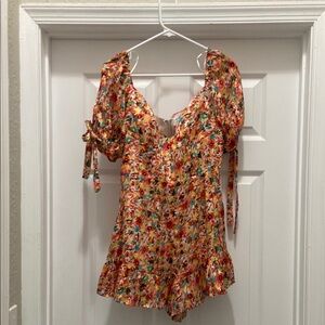 Floral Multicolor Women's Top